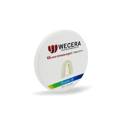 1200 Mpa Aesthetic Zirconia Blocks Dental D98 Open System 57% Translucent