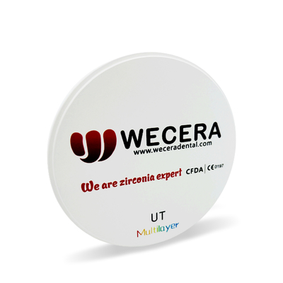 Ceramic UT Multilayer Dental Zirconia Disc B2 D98*16mm For CAD CAM Milling