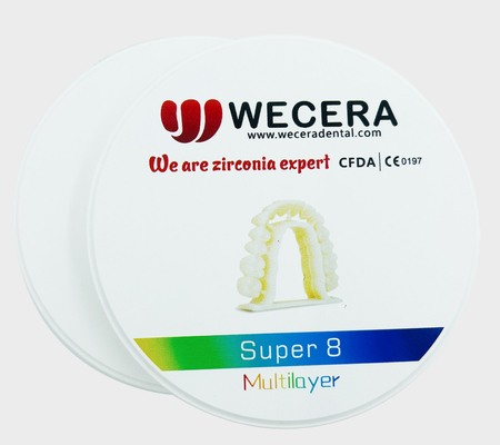 1200+ HV Pre Shaded Zirconia Block 98mm For Accurate Scaling