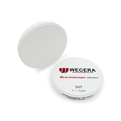 98*14mm Multilayer CAD CAM Dental Zirconia Disk 1000 MPA For Milling Machine