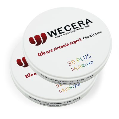 11 Gradients 3D Multilayer Zirconia Top-Notch Option for Dental Labs and Milling Center Bridges