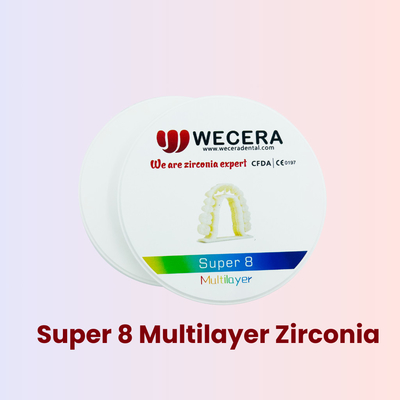 900Mpa Bending Strength Multilayer Zirconia Disc for Amann Girrbach System Production Line Equipment