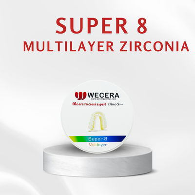 Disc Multi Layer Oxide Blank Perfect for Dental Lab Applications Featuring Superior Material Homogeneity and Reliability