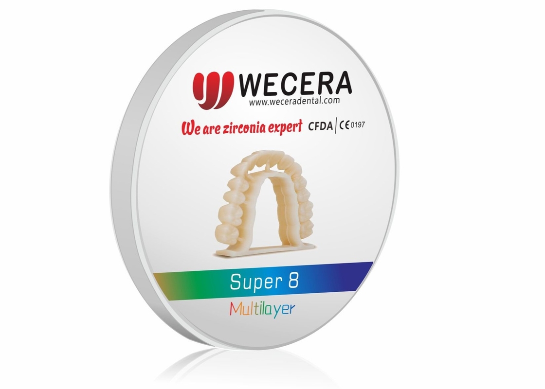 Cutting-Edge Zirconium Dental Blank Block for Dental Labs Technology Flexural Strength 1200 MPa