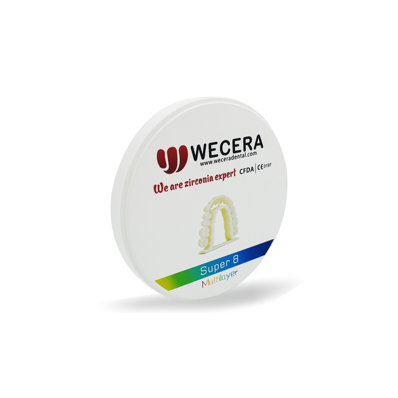 1200 Mpa Aesthetic Zirconia Blocks Dental D98 Open System 57% Translucent