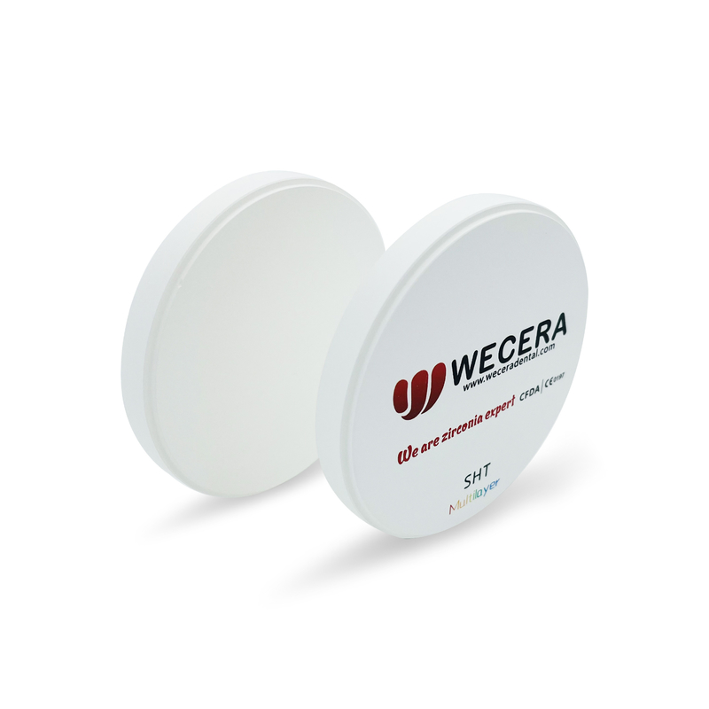 SHT 1000 MPA Multilayer Zirconia Disc Posterior Pre Shaded Zirconia